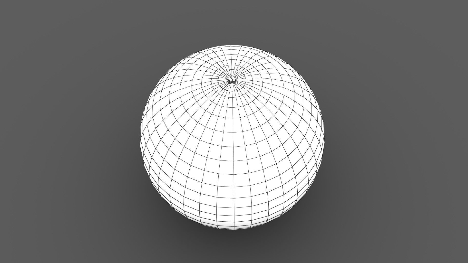 Beach Ball Low-poly 3D model_7