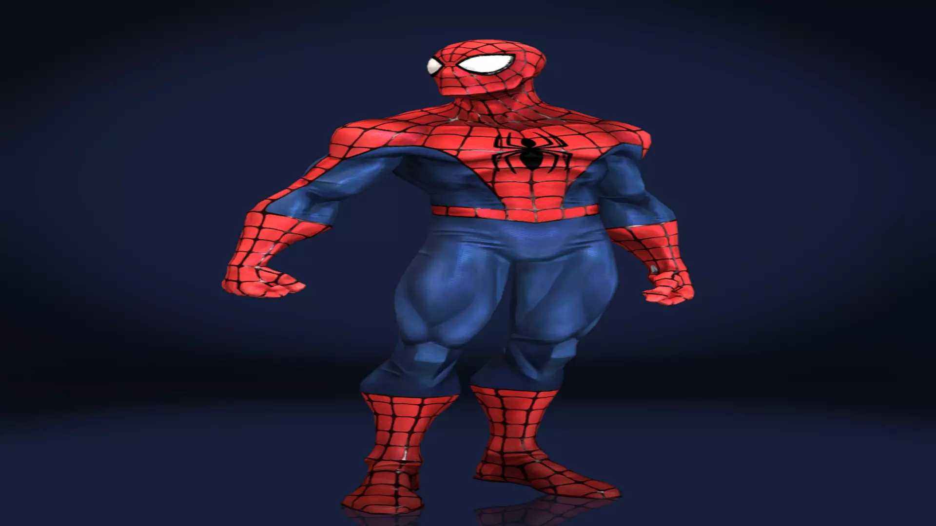 LOWPOLY SPIDERMAN spider man Low-poly 3D model_0