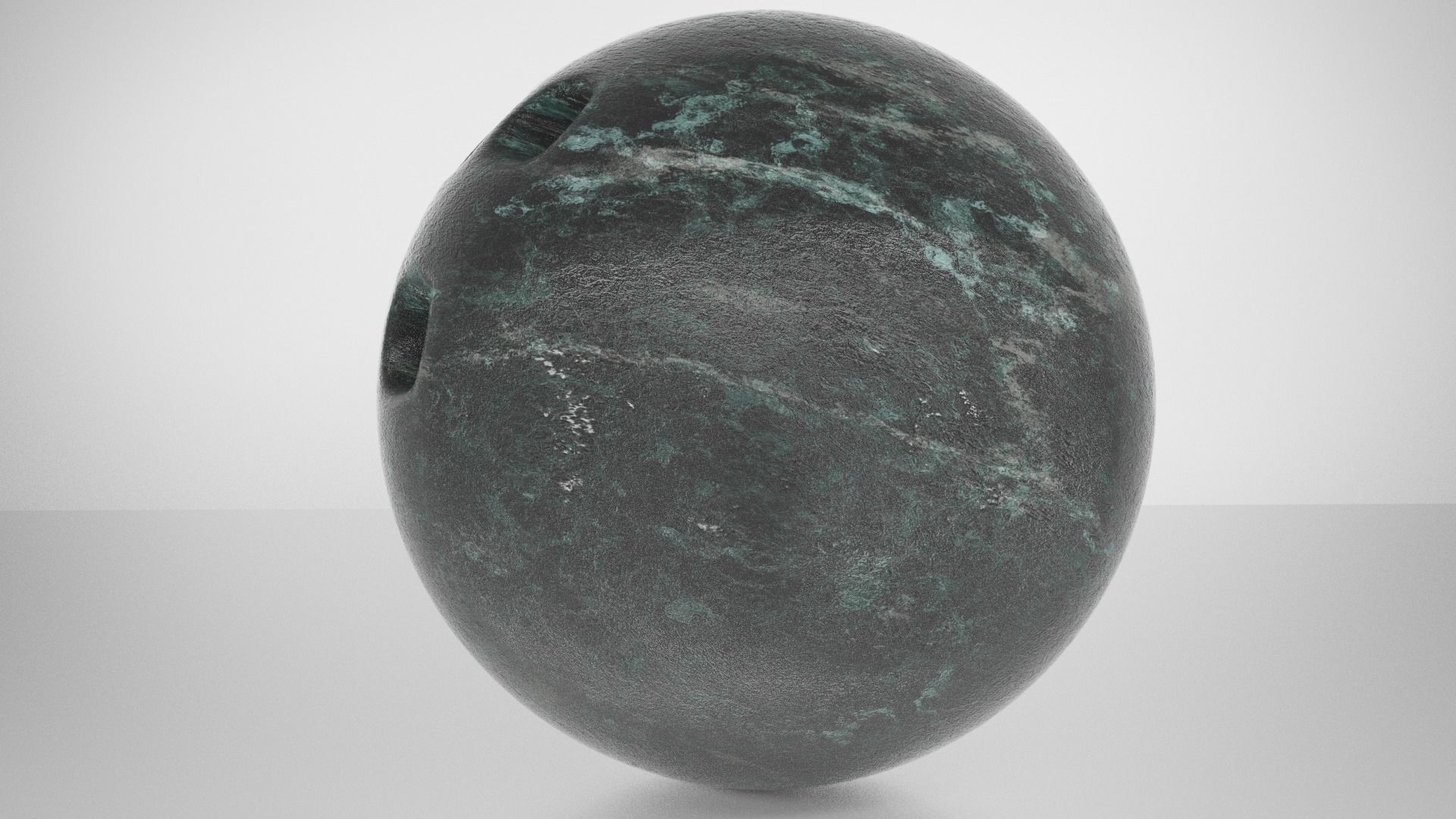 Bowling Ball Marble 3D model_1