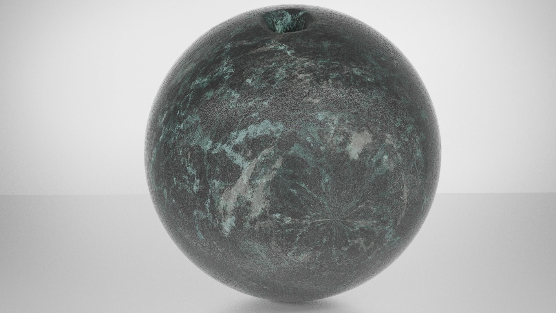 Bowling Ball Marble 3D model_2