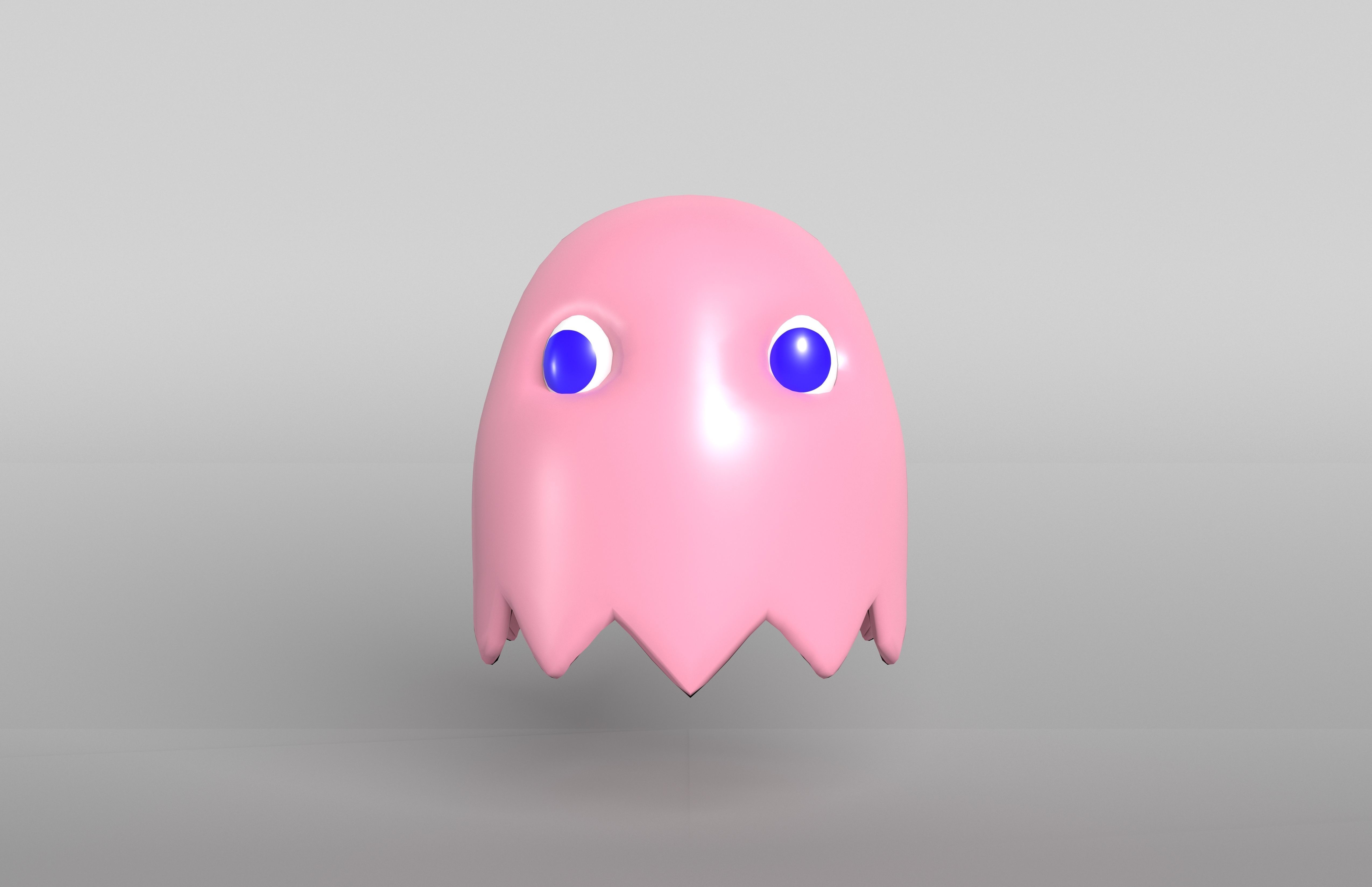 Pinky Version 2 Low-poly 3D model_1