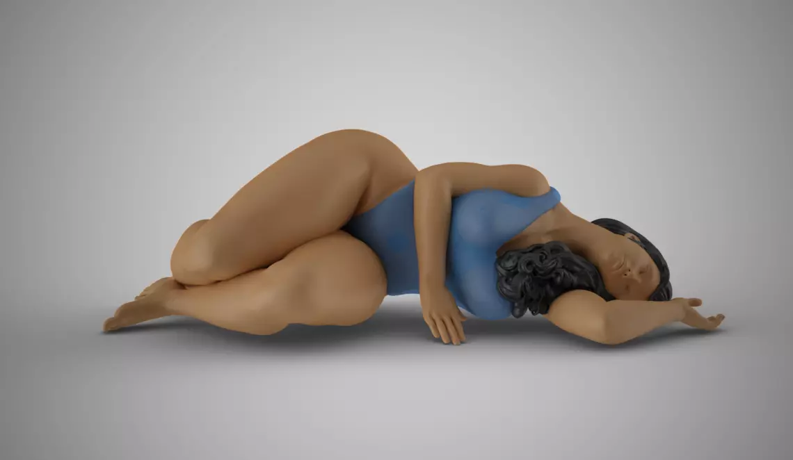 Woman Before Sleep 3D print model