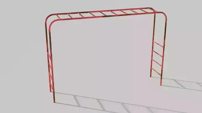 Playground Monkey Bars - Low-poly PBR  Low-poly 3D model
