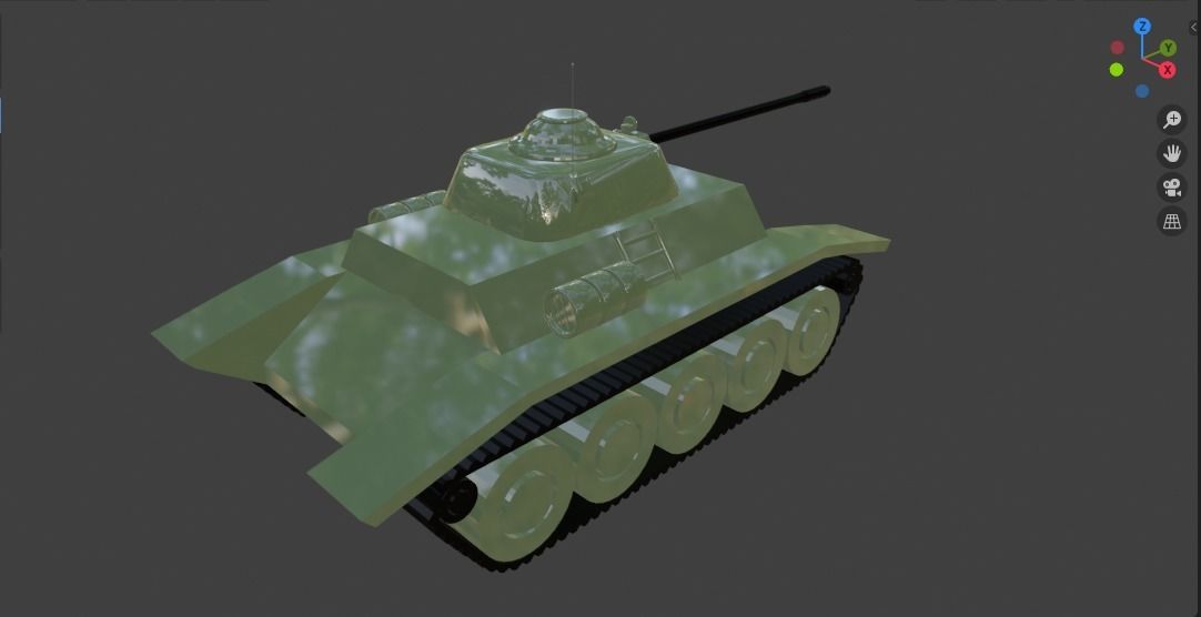 War Tank 3D model_7