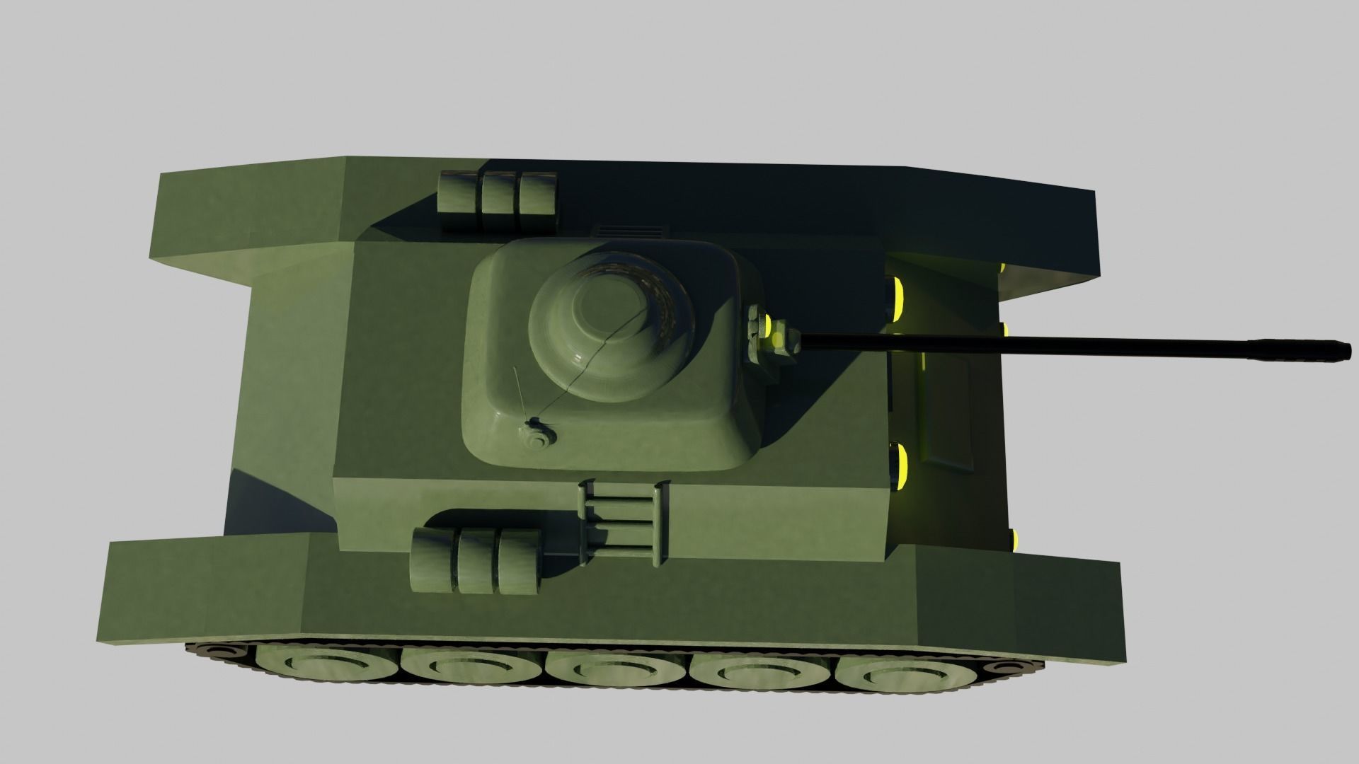 War Tank 3D model_3