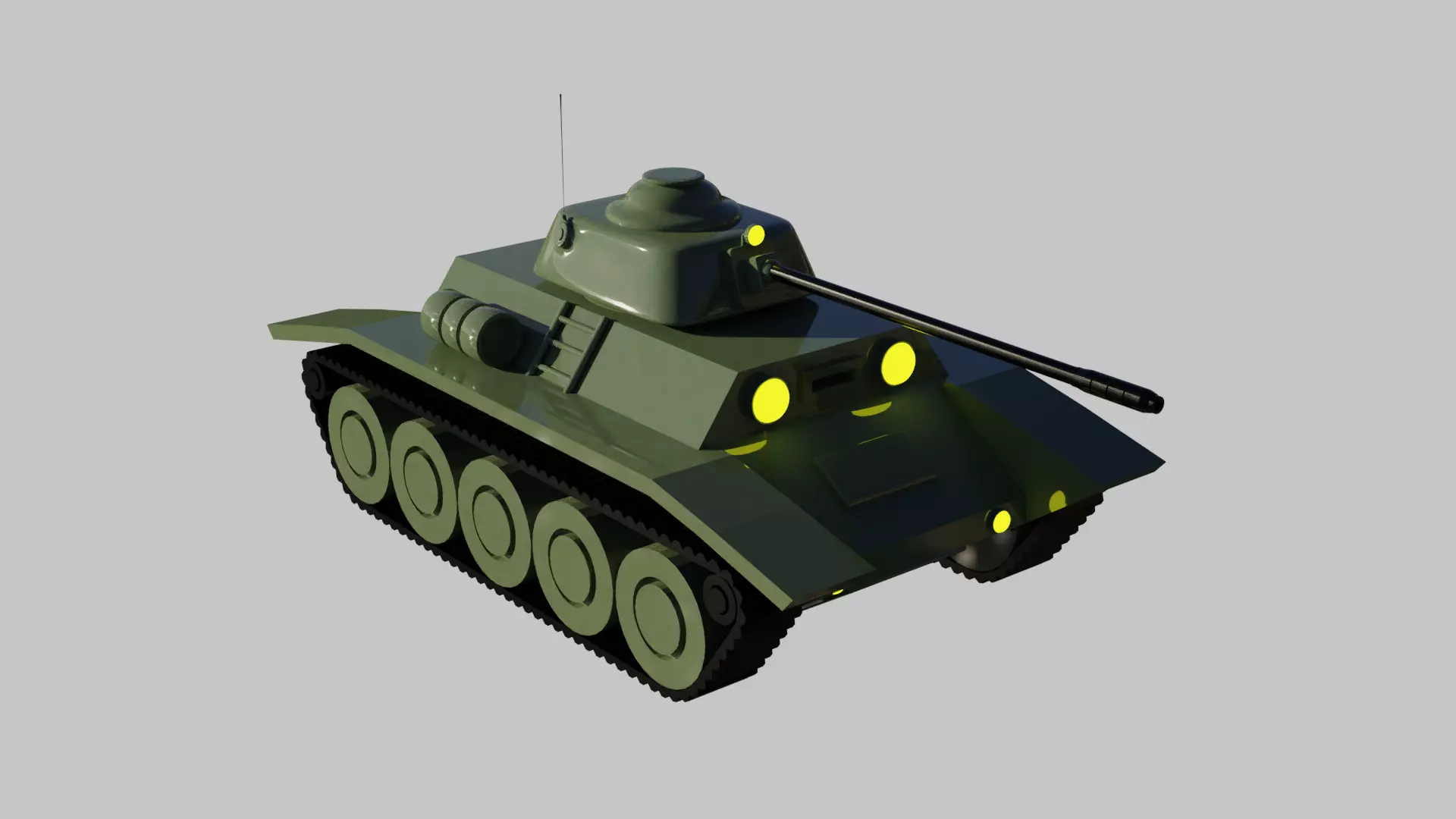 War Tank 3D model_0