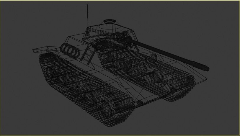 War Tank 3D model_6