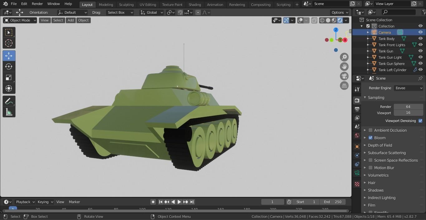 War Tank 3D model_8