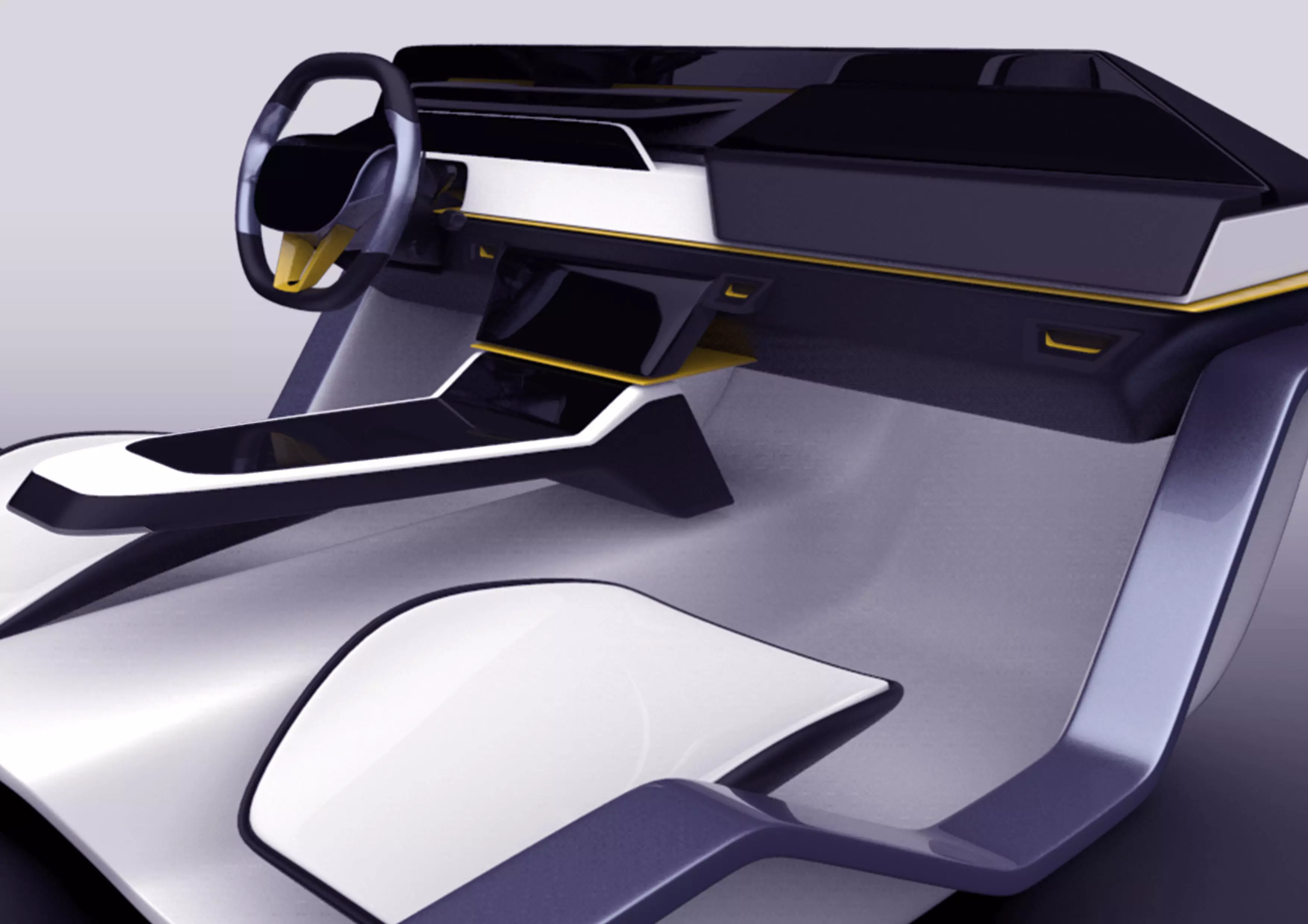 Car interior concept 3D model_0
