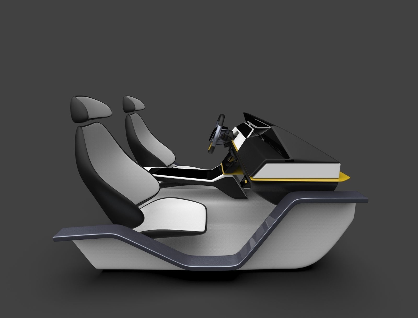 Car interior concept 3D model_5