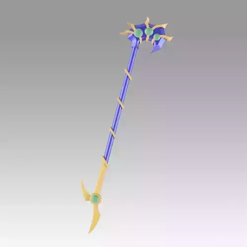 Yugioh Duel Monsters GX Magicians Valkyria Cane Cosplay Weapon 