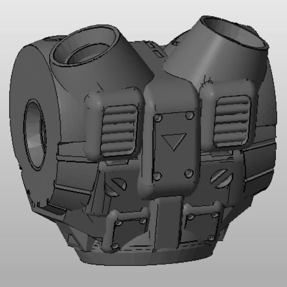 CHIBI-TECH SD - MANTICORE CORE  3D print model_1