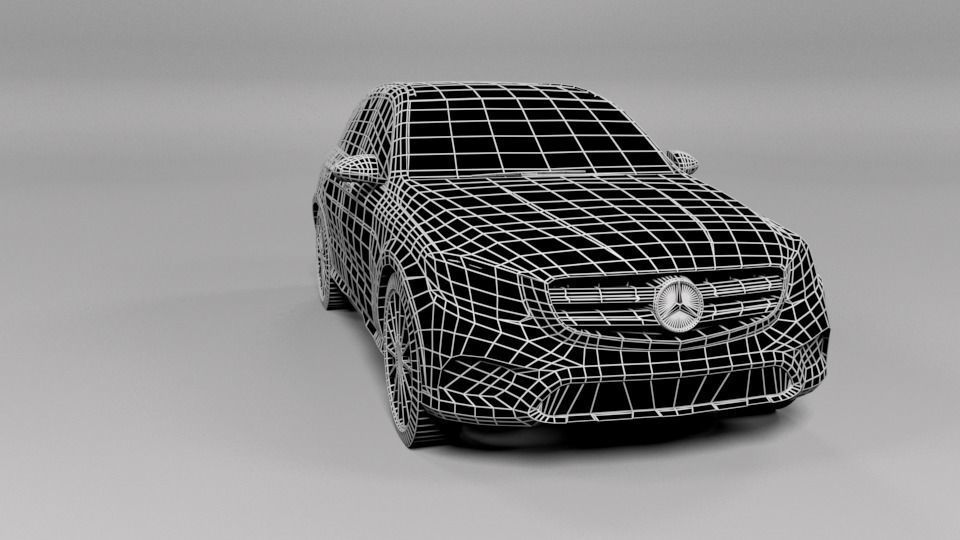 MERCEDES GLC 2016 LOWPOLY Low-poly 3D model_1