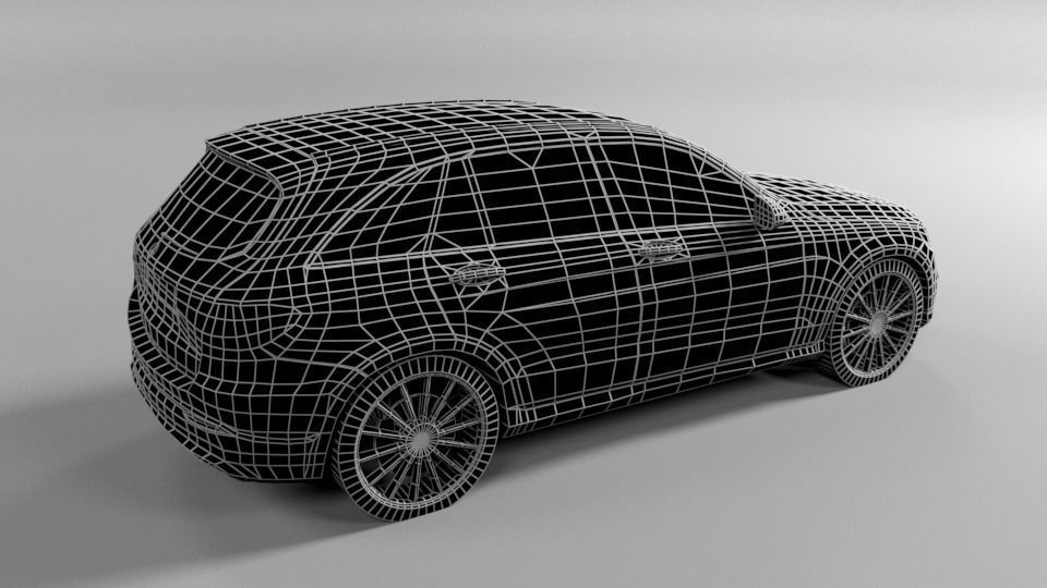 MERCEDES GLC 2016 LOWPOLY Low-poly 3D model_5