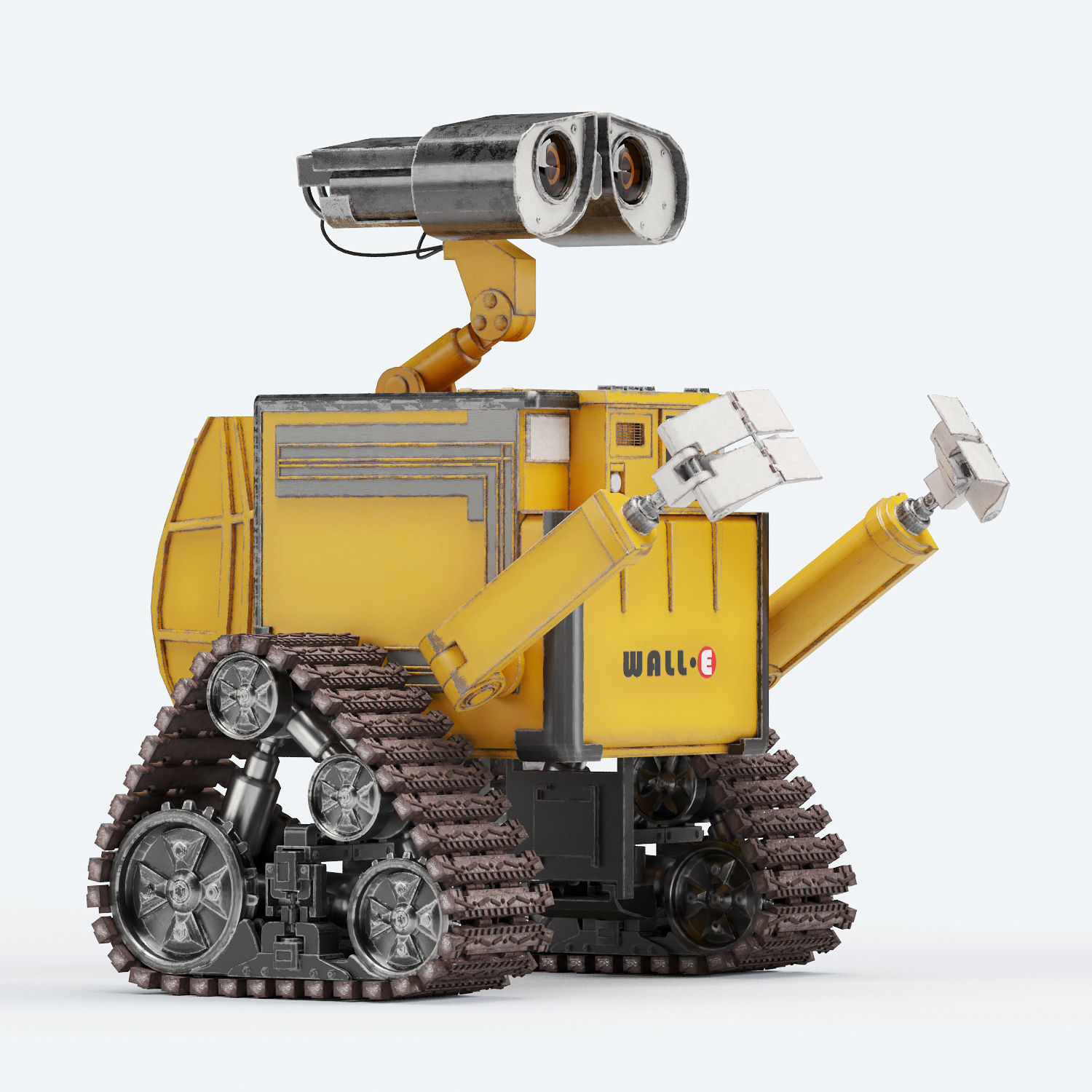 Robots Wall-e and Eve 3D model_1