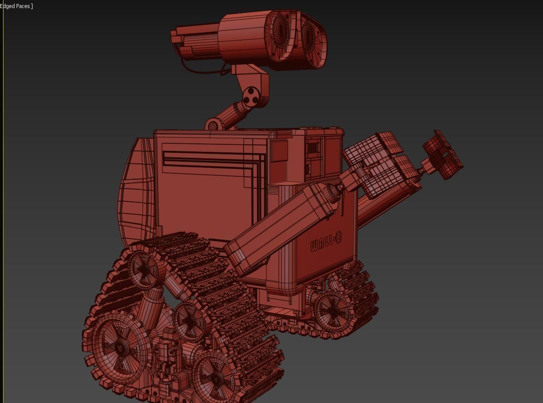 Robots Wall-e and Eve 3D model_6