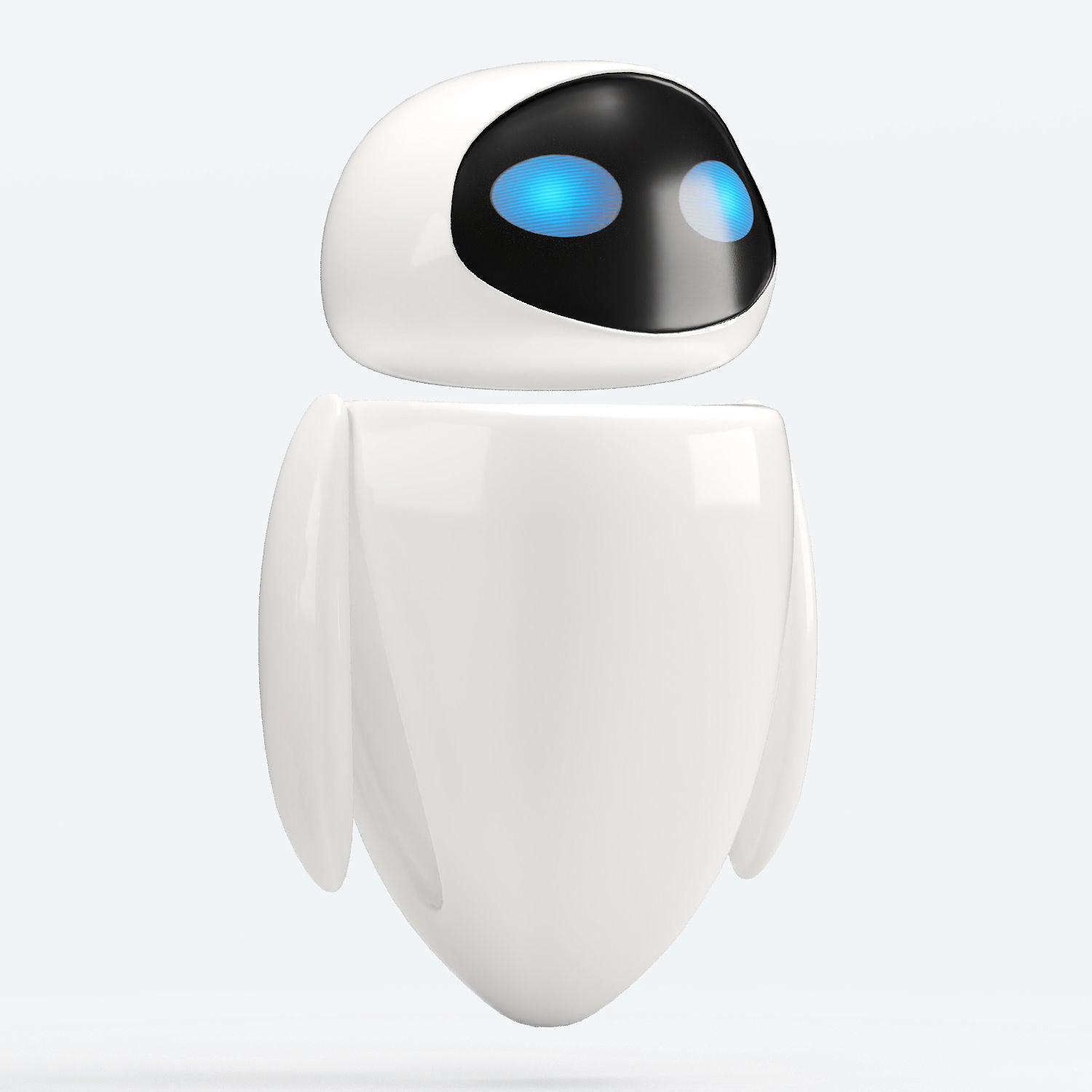 Robots Wall-e and Eve 3D model_2