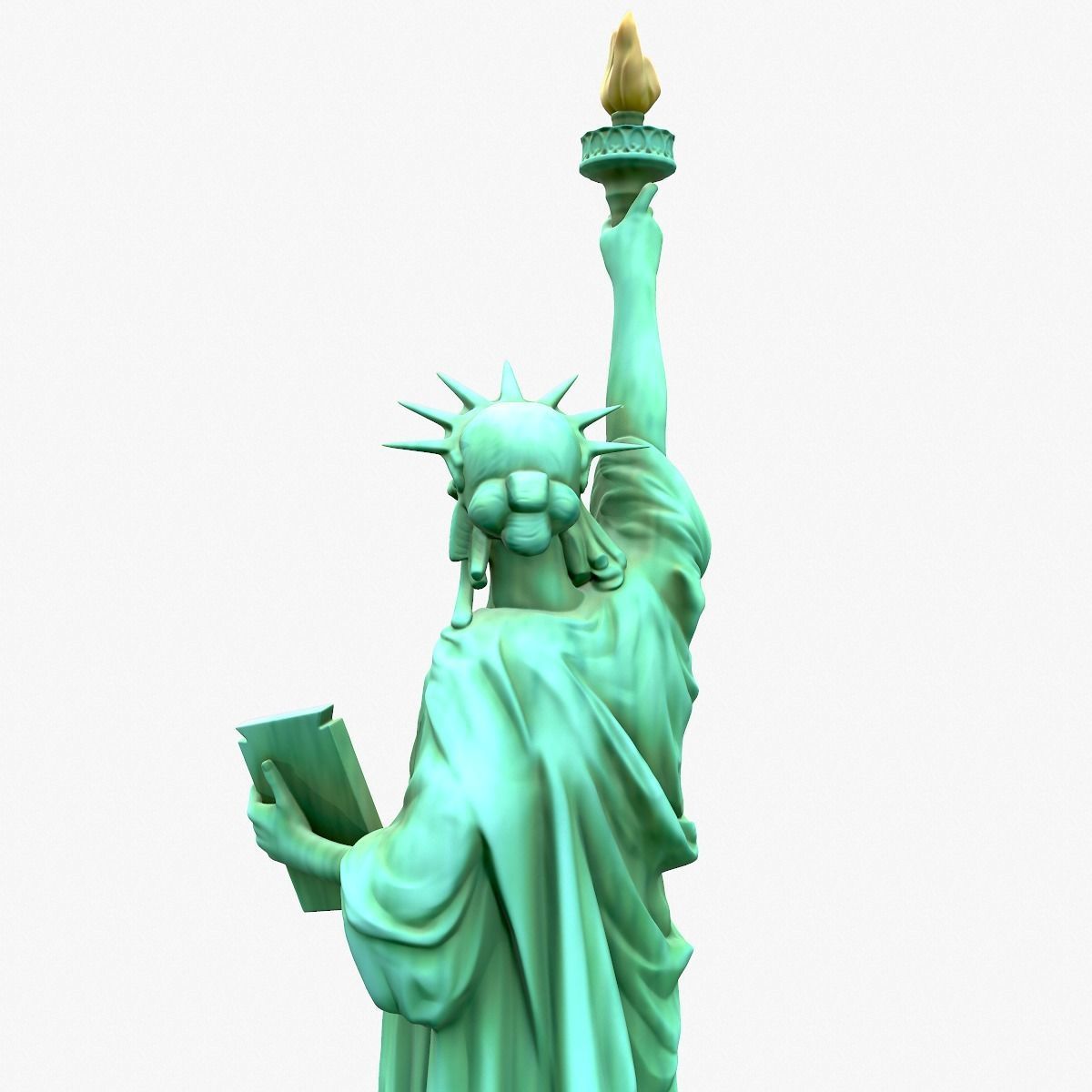 Statue Of The Liberty 3D model_3