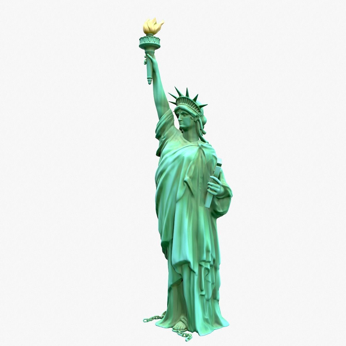 Statue Of The Liberty 3D model_6