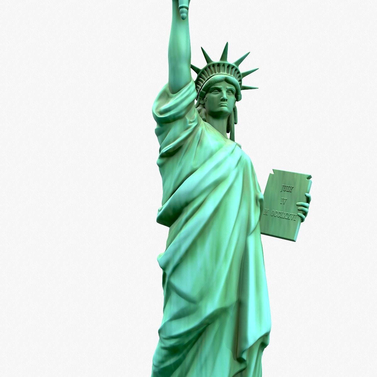Statue Of The Liberty 3D model_16