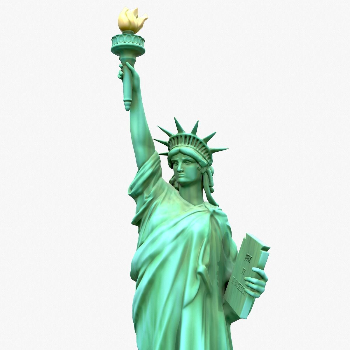 Statue Of The Liberty 3D model_2