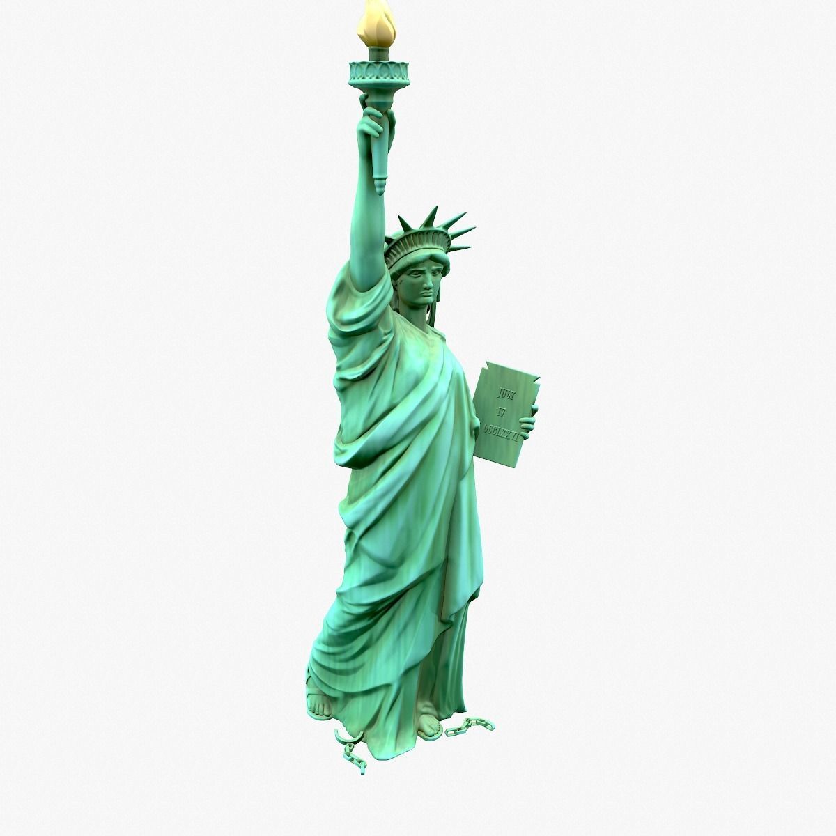 Statue Of The Liberty 3D model_9