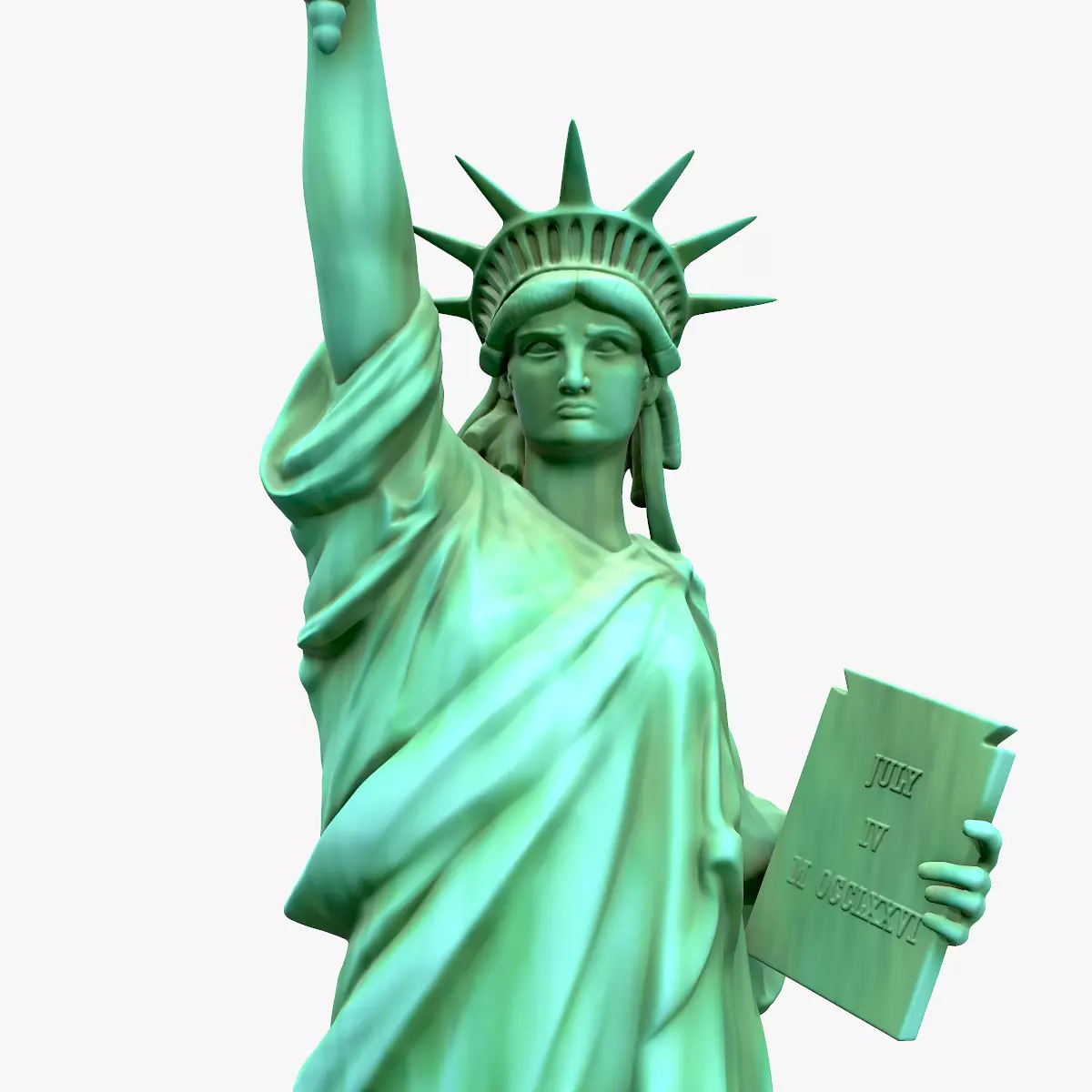 Statue Of The Liberty 3D model_0