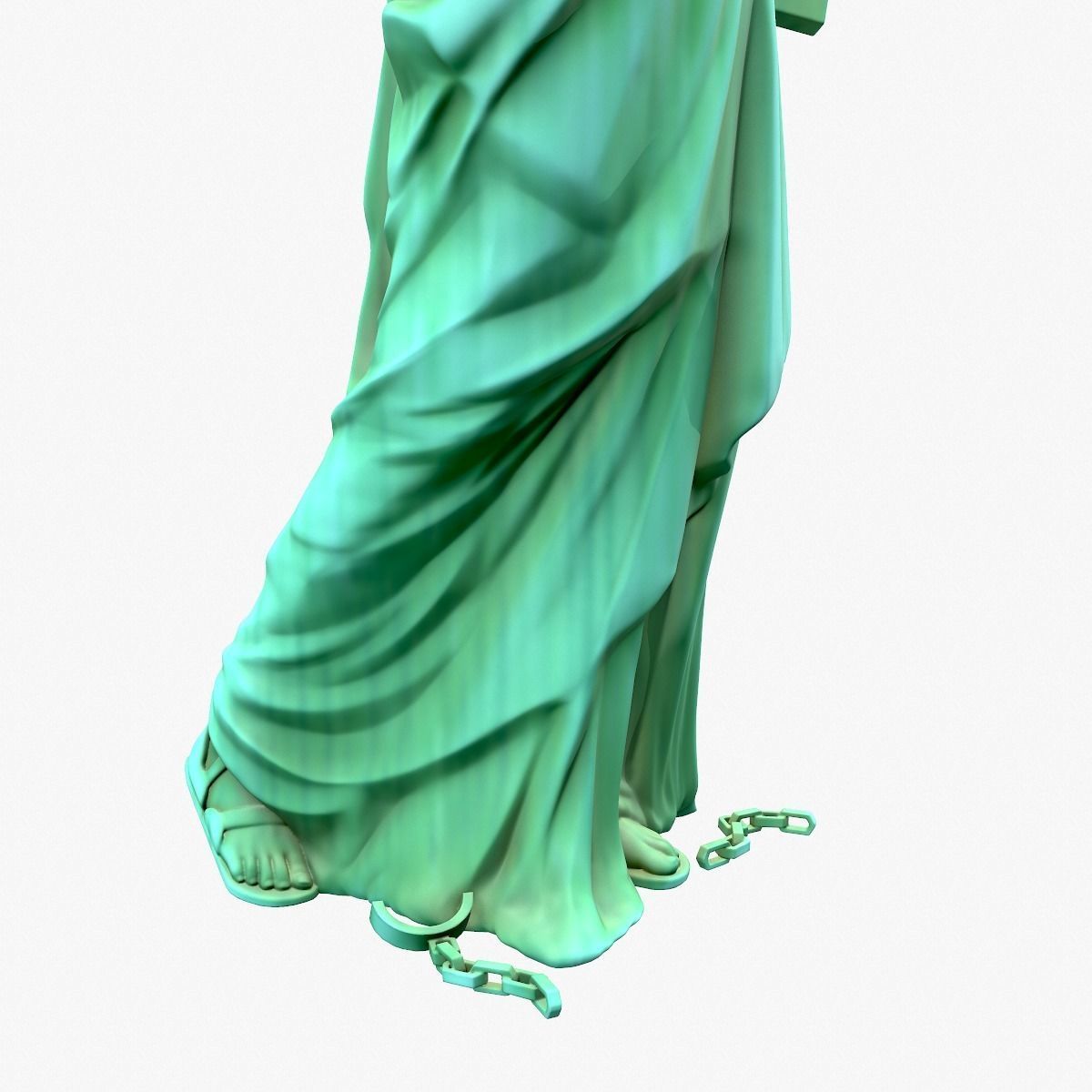 Statue Of The Liberty 3D model_11