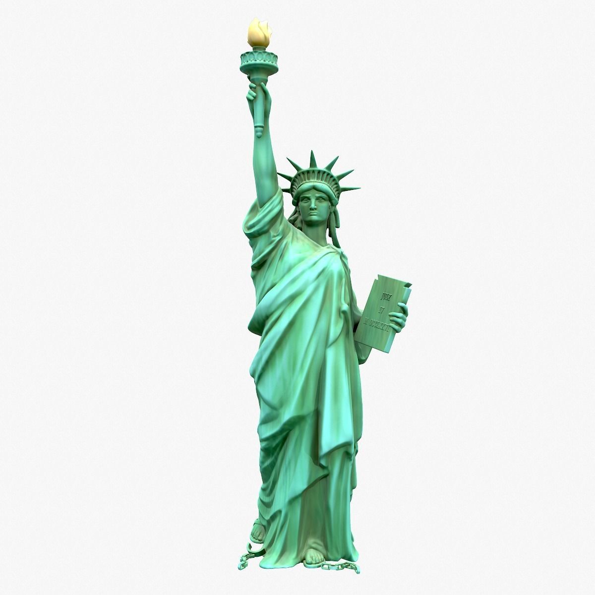 Statue Of The Liberty 3D model_5