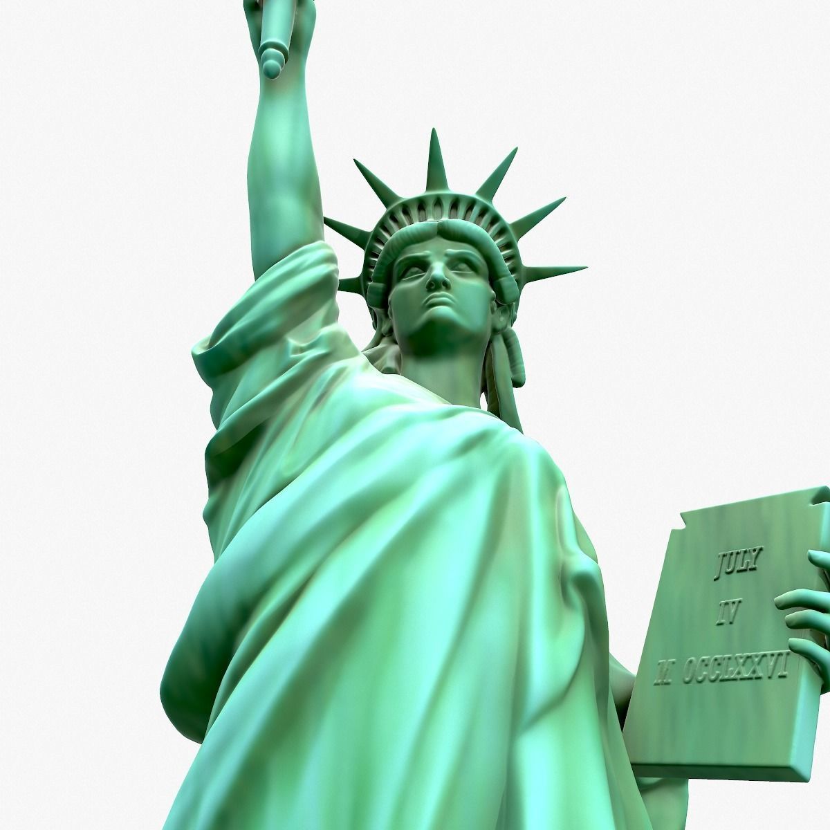 Statue Of The Liberty 3D model_18