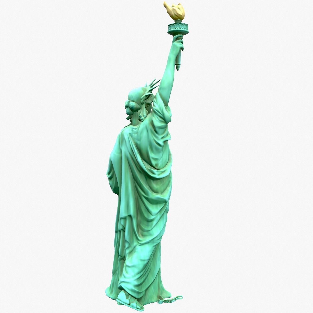 Statue Of The Liberty 3D model_8