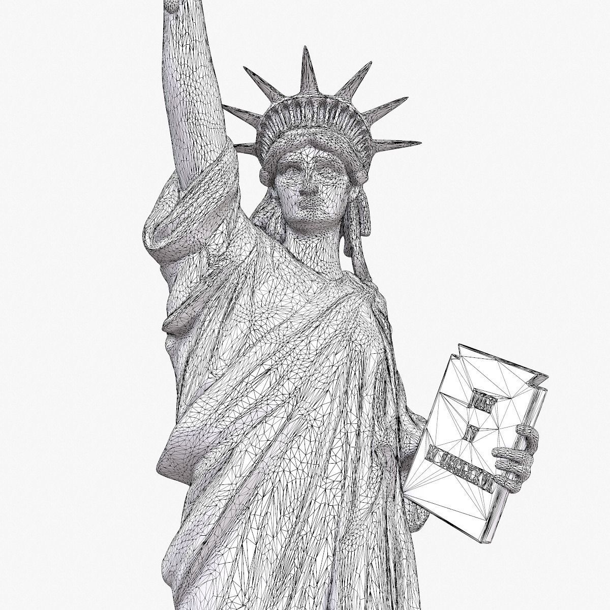 Statue Of The Liberty 3D model_20