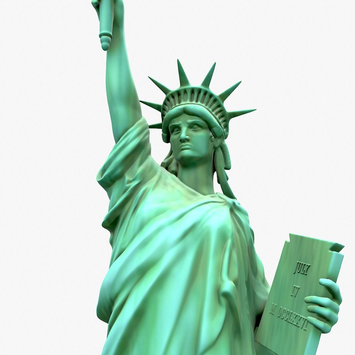 Statue Of The Liberty 3D model_4