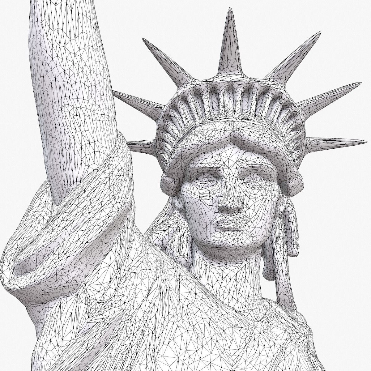 Statue Of The Liberty 3D model_21