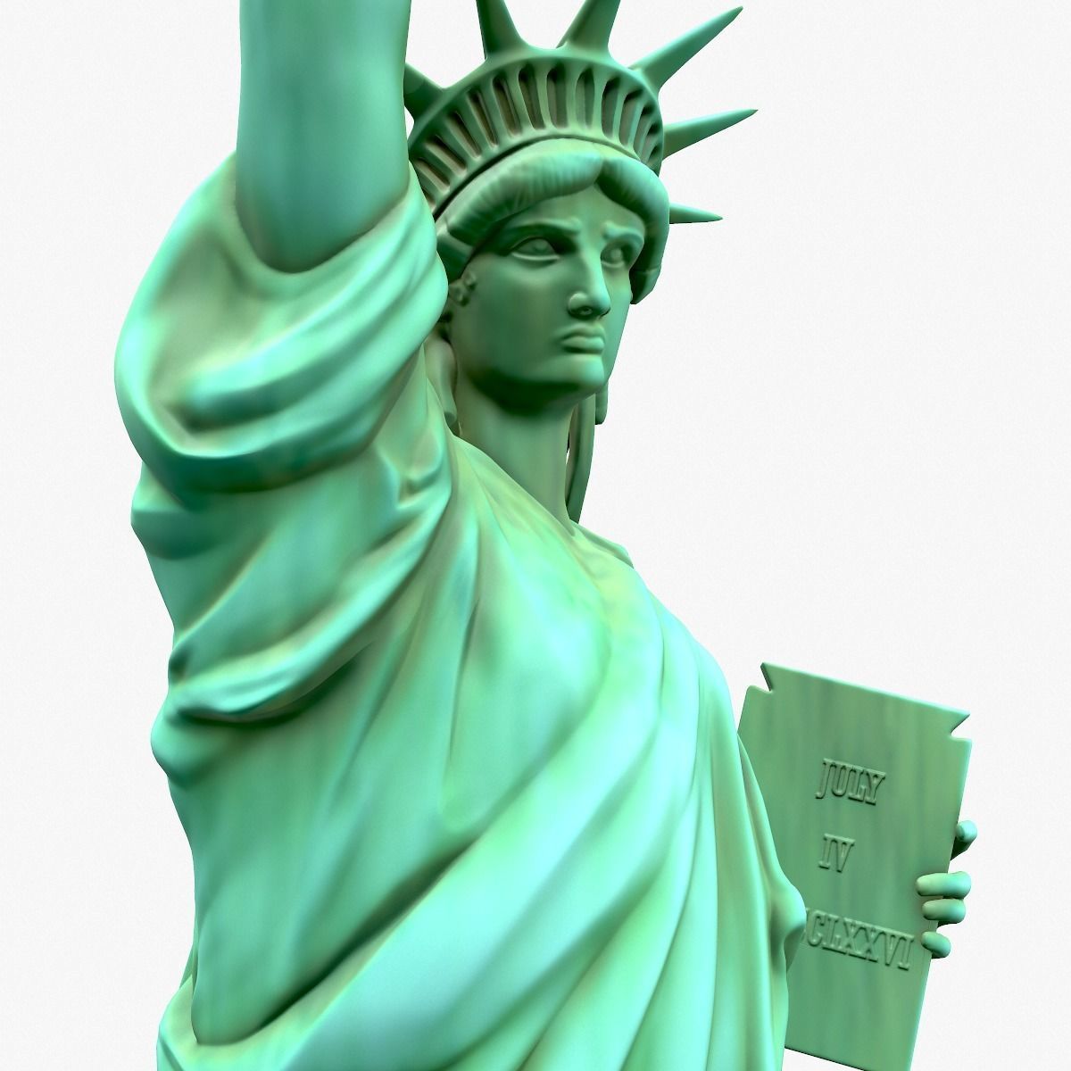 Statue Of The Liberty 3D model_12