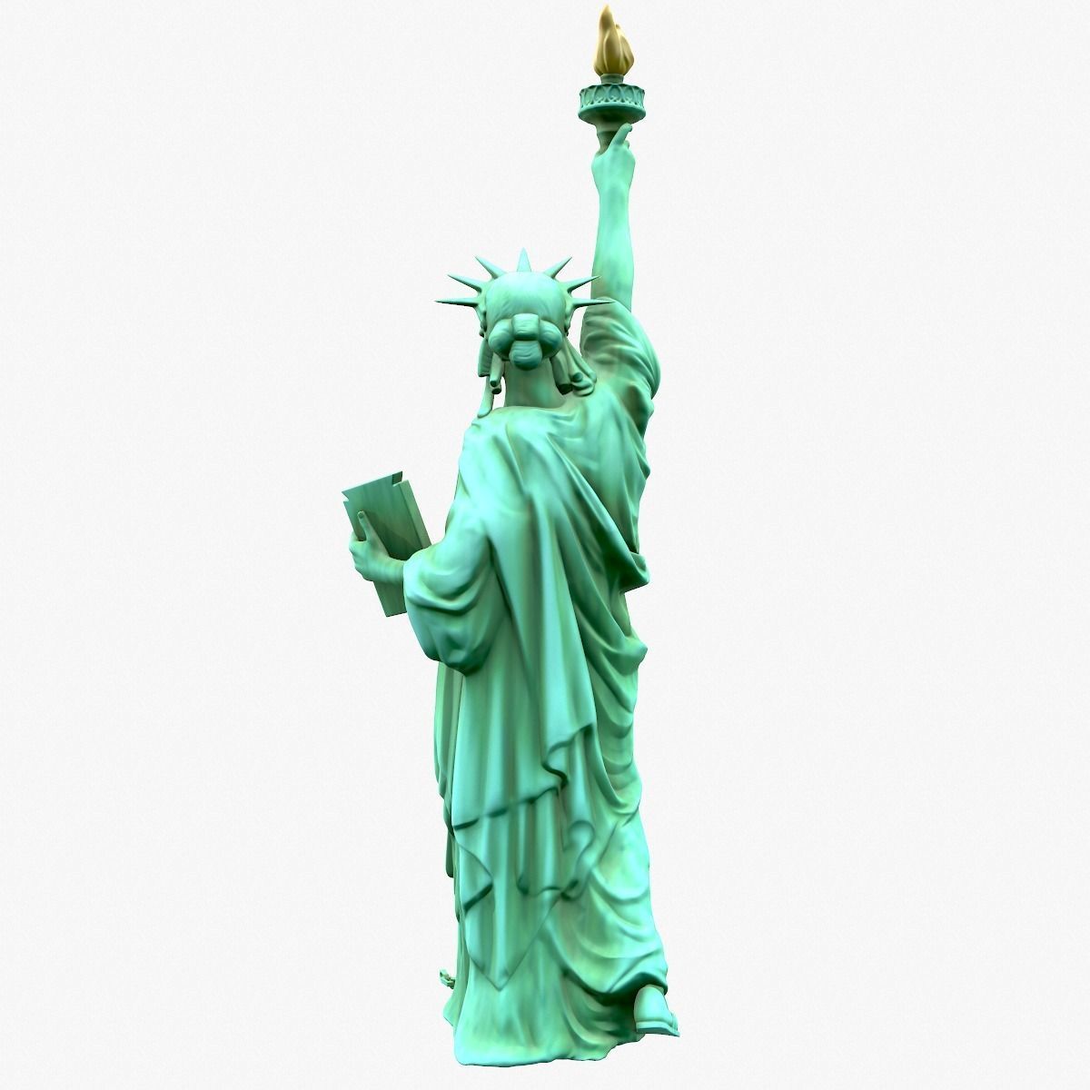 Statue Of The Liberty 3D model_7