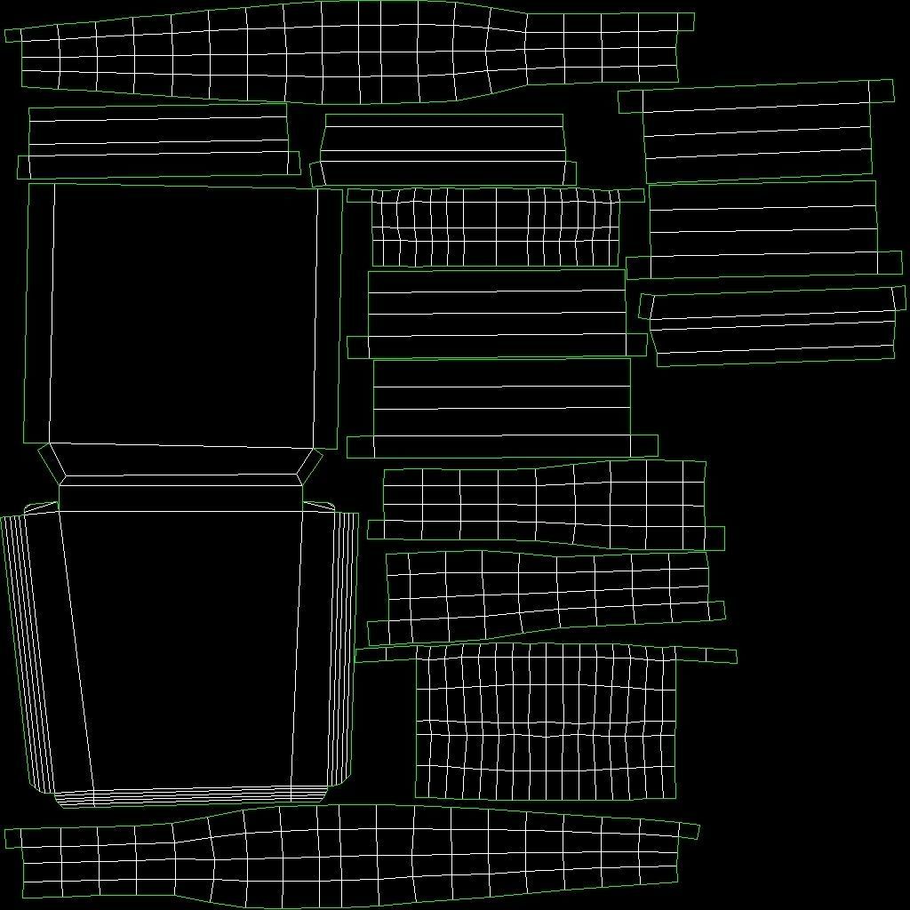 Classic Wooden Chair Low-poly 3D model_16