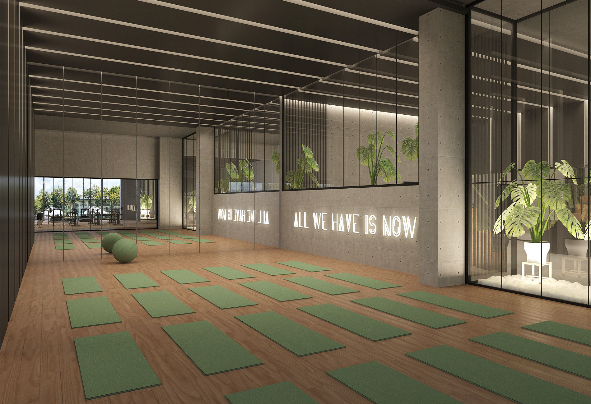 Fitness Center Gym 3D model_6