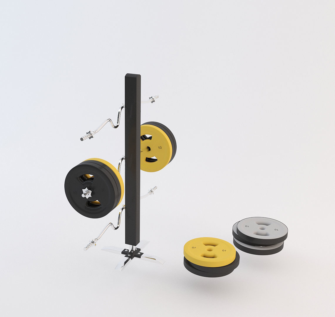 Fitness Center Gym 3D model_17