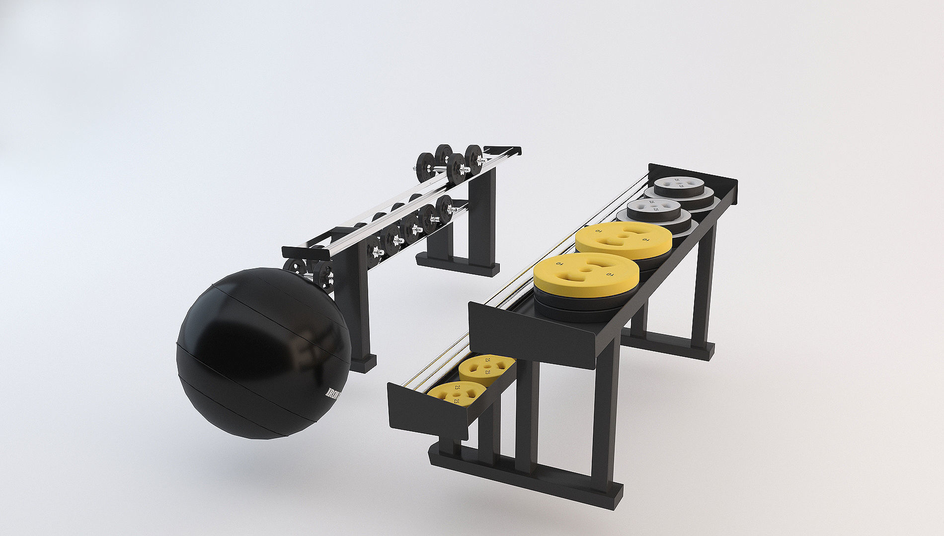 Fitness Center Gym 3D model_18