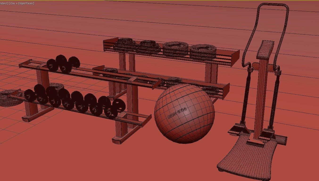 Fitness Center Gym 3D model_33