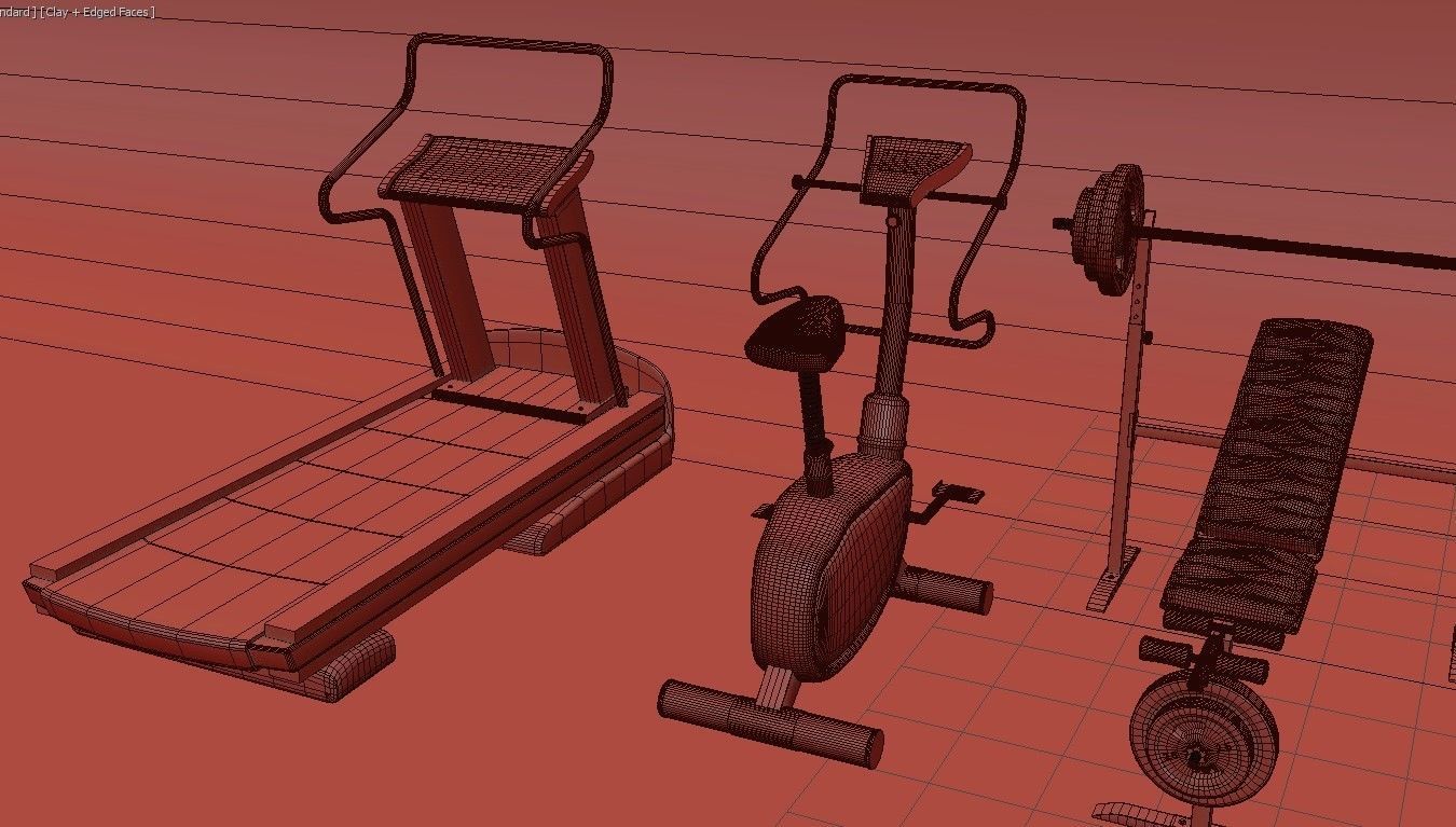 Fitness Center Gym 3D model_31