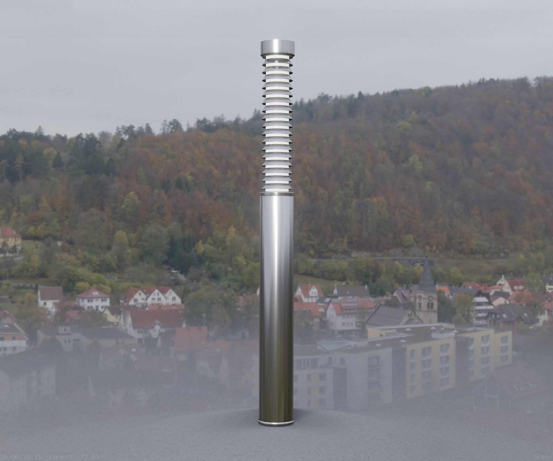 Light Column -10- Street Light -9- Low-poly 3D model_51