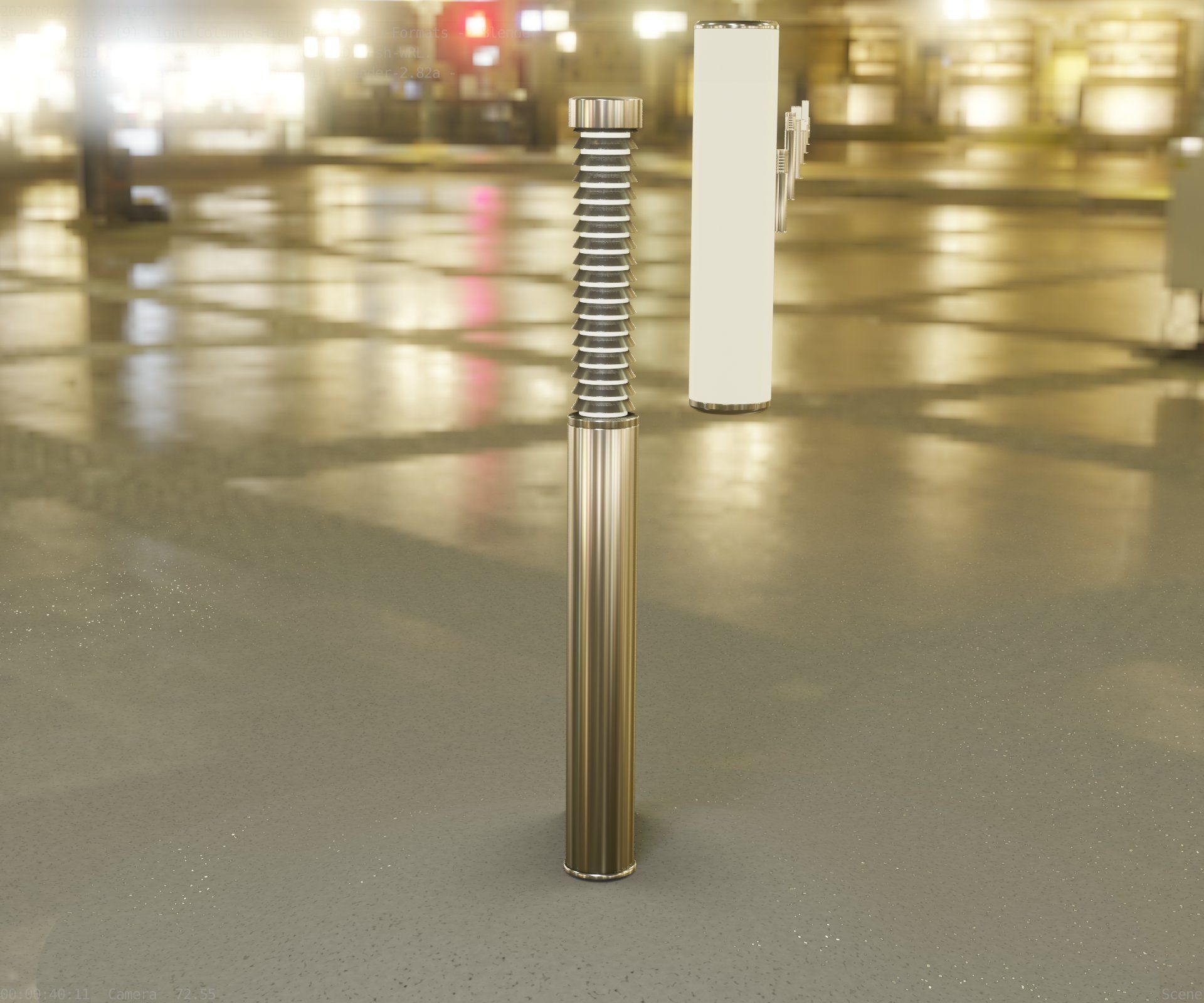 Light Column -10- Street Light -9- Low-poly 3D model_71