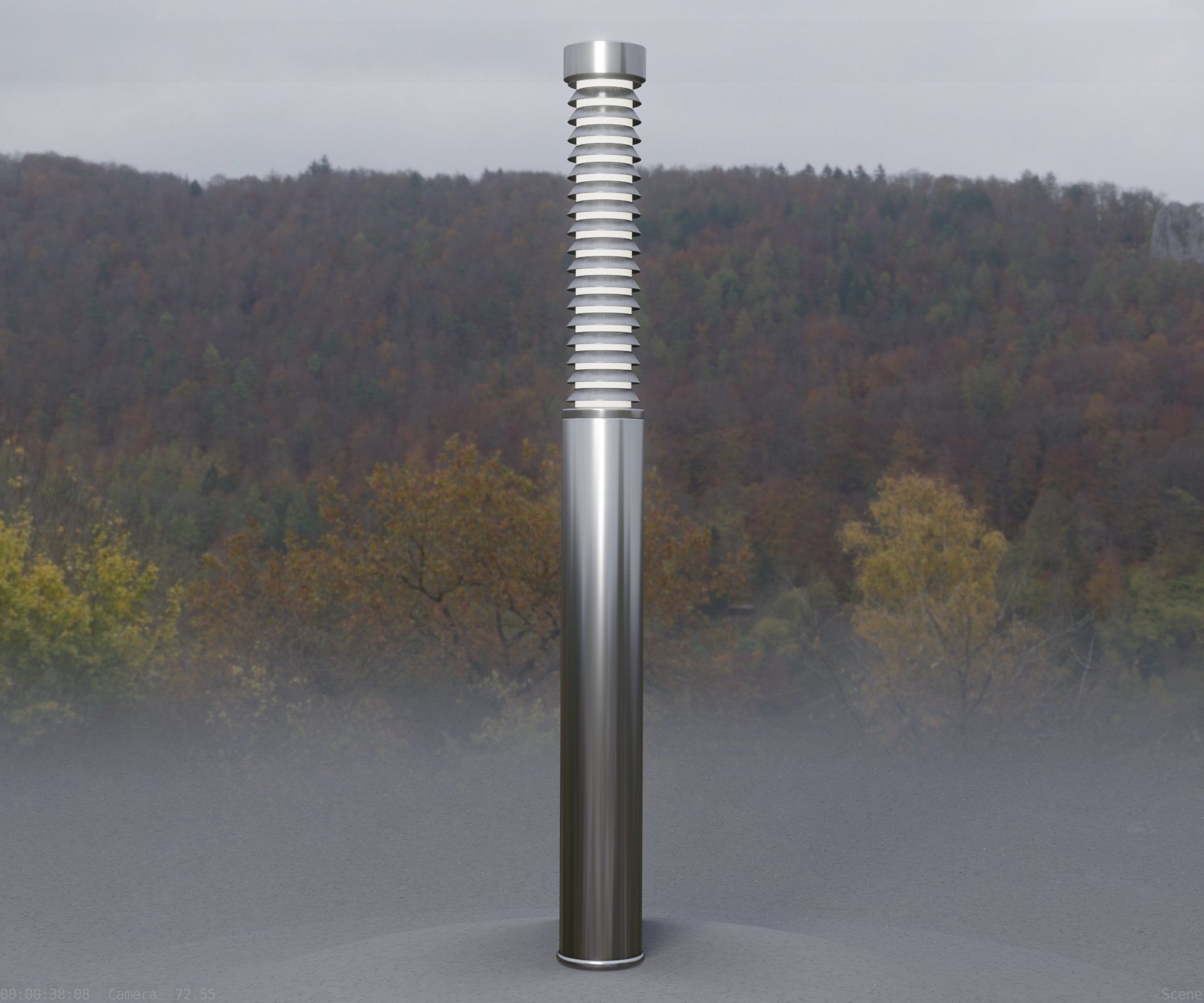 Light Column -10- Street Light -9- Low-poly 3D model_20