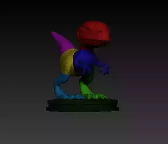 Cartoonized dinosaur