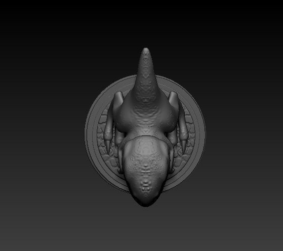 Cartoonized dinosaur 3D print model_5