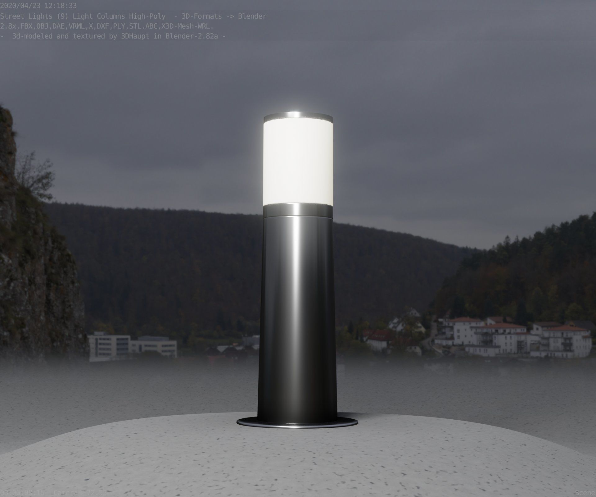 Light Column -3- Street Light -9- 3D model_12
