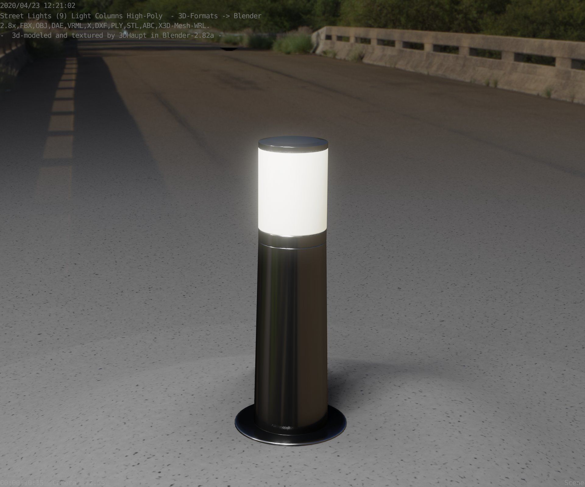 Light Column -3- Street Light -9- 3D model_55