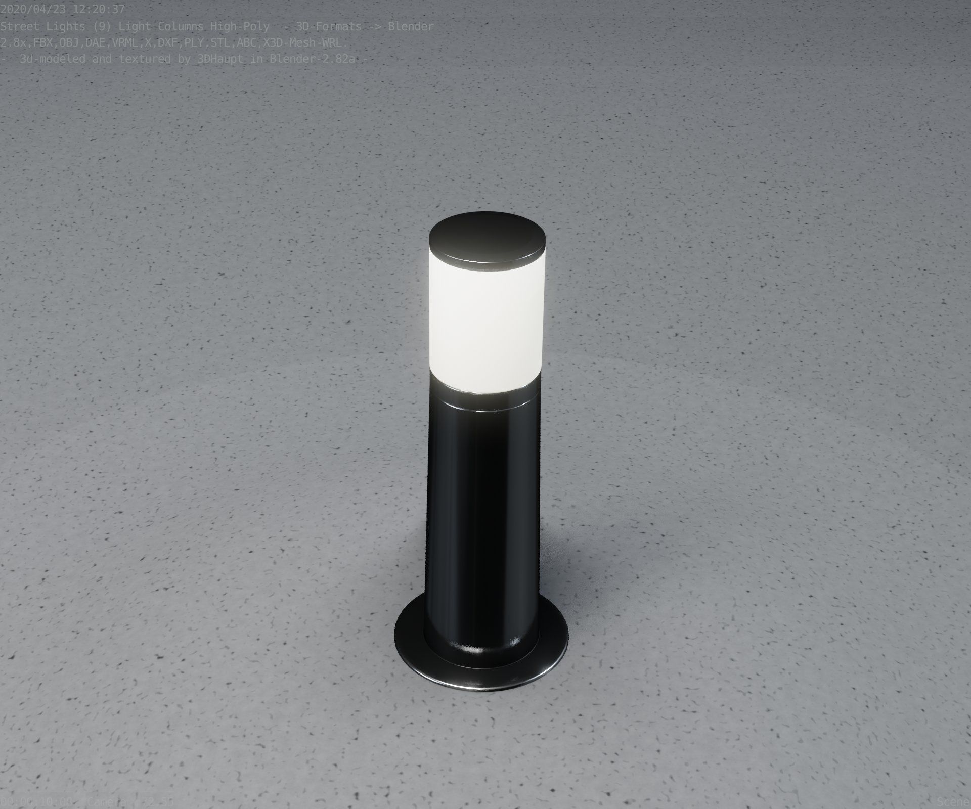 Light Column -3- Street Light -9- 3D model_48
